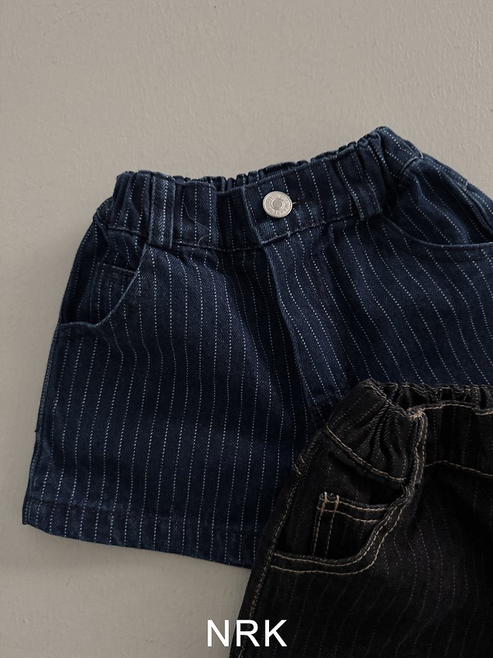 Nrk - Korean Children Fashion - #stylishchildhood - 5-Length Denim Shorts - 3