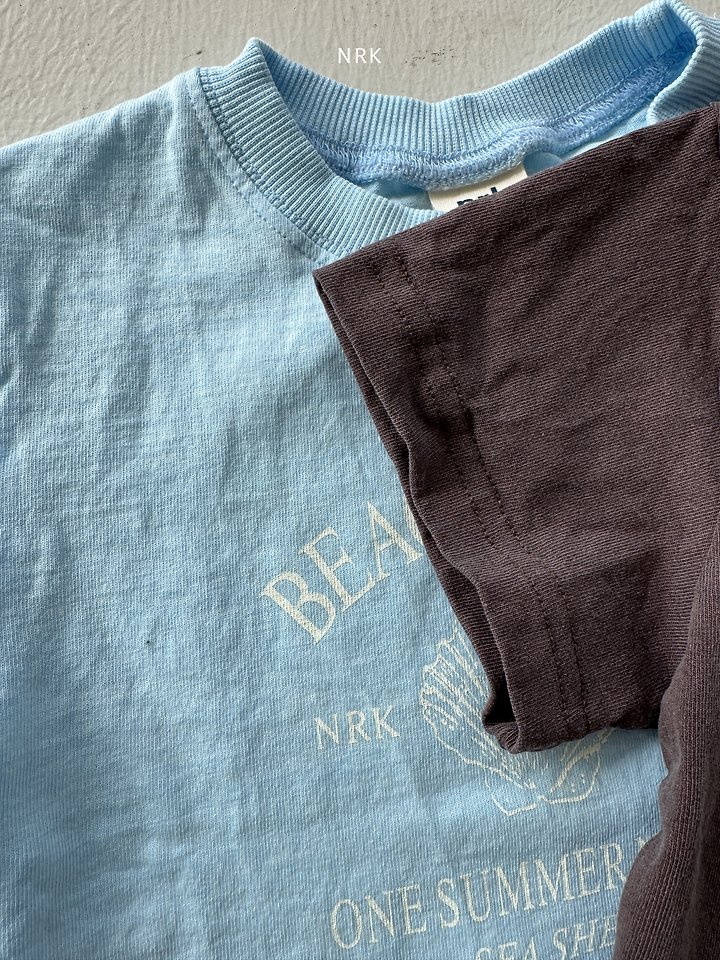 Nrk - Korean Children Fashion - #toddlerclothing - Beach Pigment Tee - 3