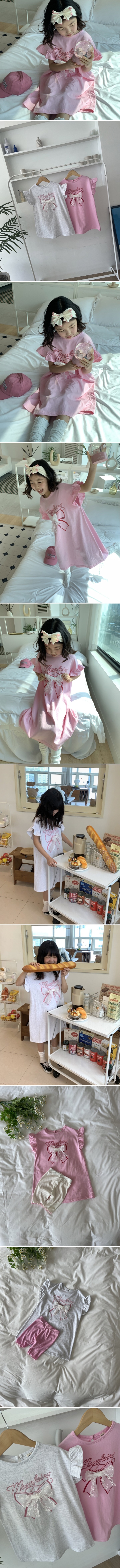 Nubello - Korean Children Fashion - #stylishchildhood - Ribbon One-piece - 2