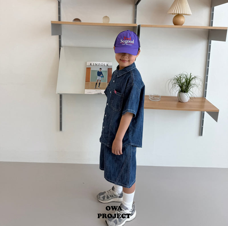 O Wa - Korean Children Fashion - #Kfashion4kids - Linen Denim Pants - 3
