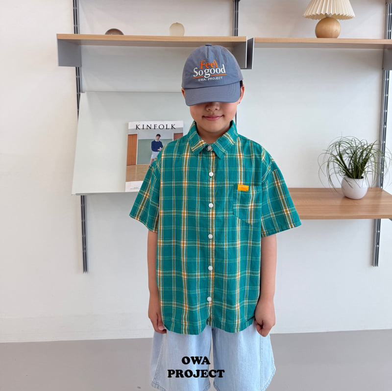 O Wa - Korean Children Fashion - #Kfashion4kids - Yorong Check Shirt - 5