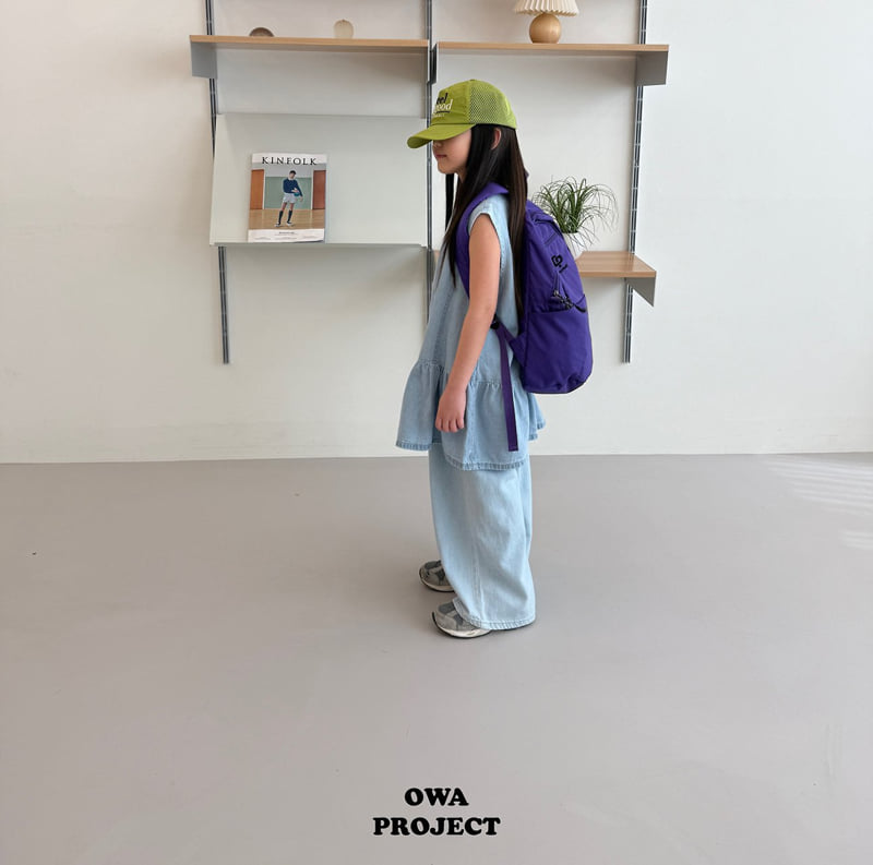 O Wa - Korean Children Fashion - #childofig - Panel Denim One-piece - 9