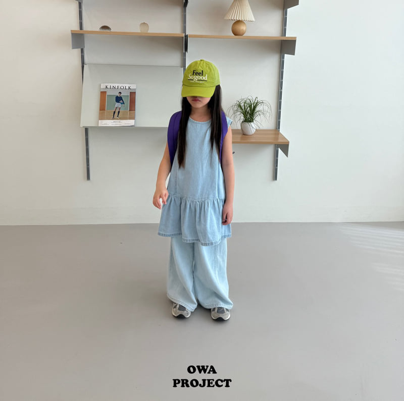 O Wa - Korean Children Fashion - #childrensboutique - Panel Denim One-piece - 10