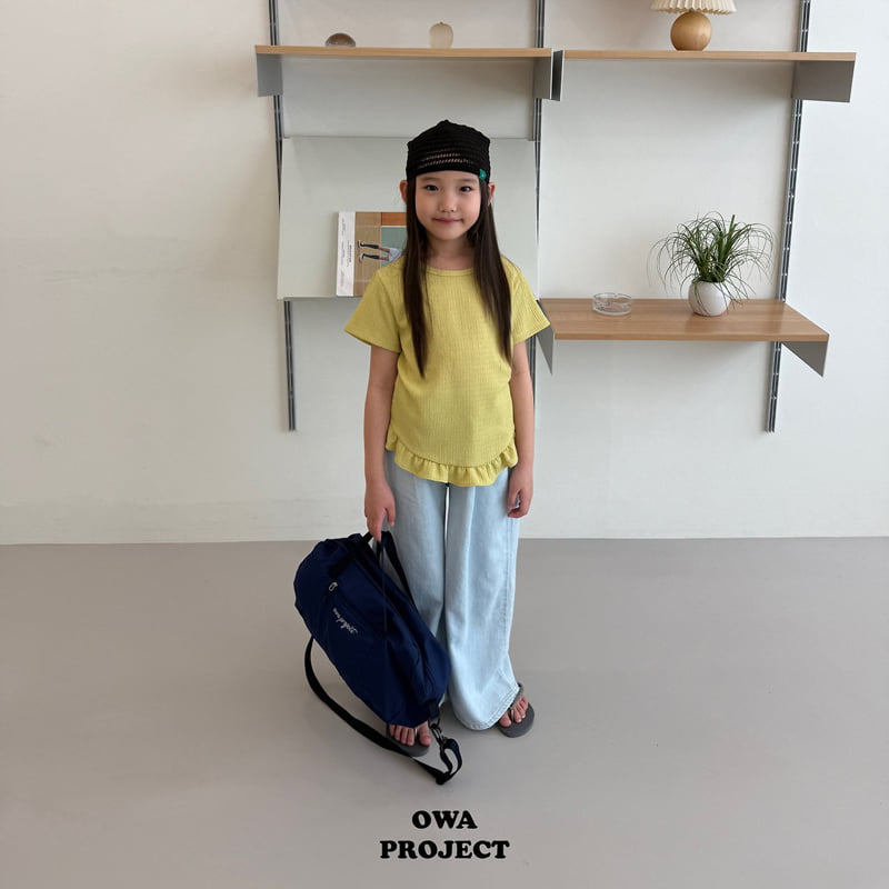 O Wa - Korean Children Fashion - #childofig - Pleated Frill Tee - 4