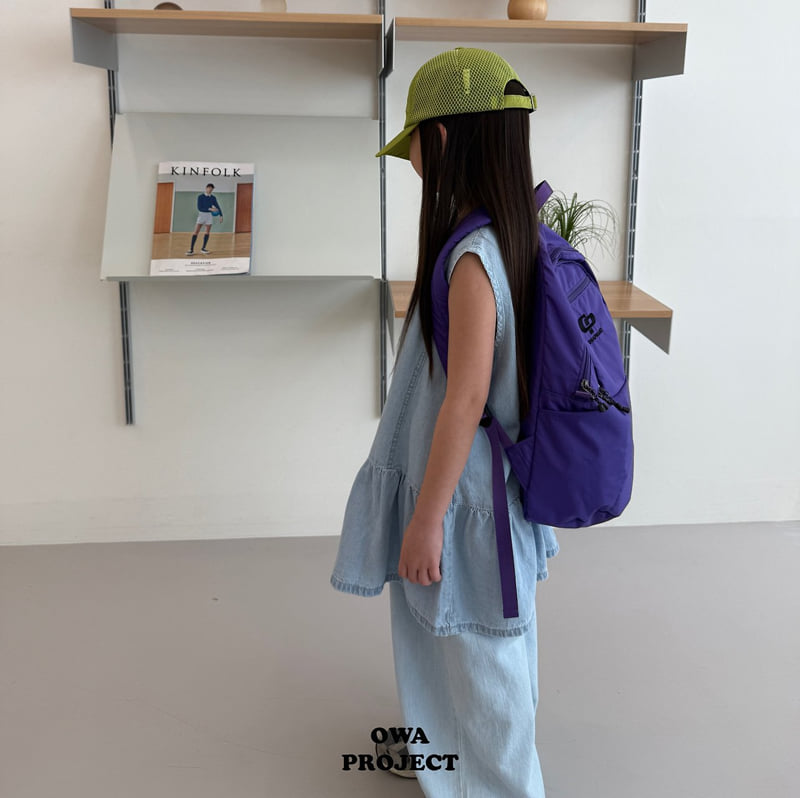 O Wa - Korean Children Fashion - #designkidswear - Panel Denim One-piece - 11