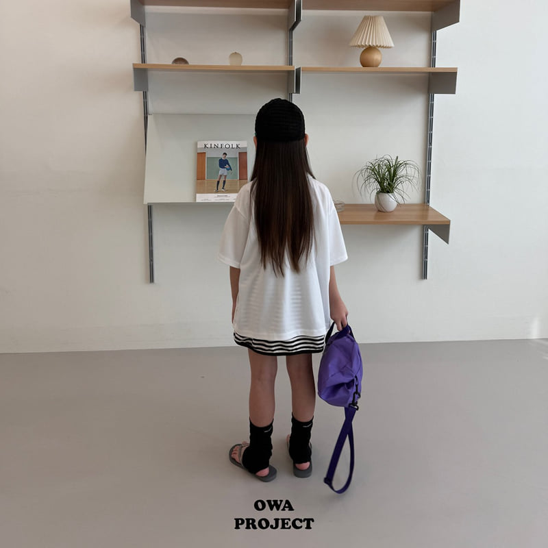 O Wa - Korean Children Fashion - #fashionkids - Collar Stripe Line Tee - 3