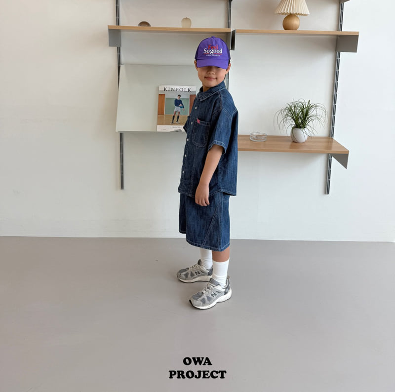 O Wa - Korean Children Fashion - #magicofchildhood - Linen Denim Pants - 5
