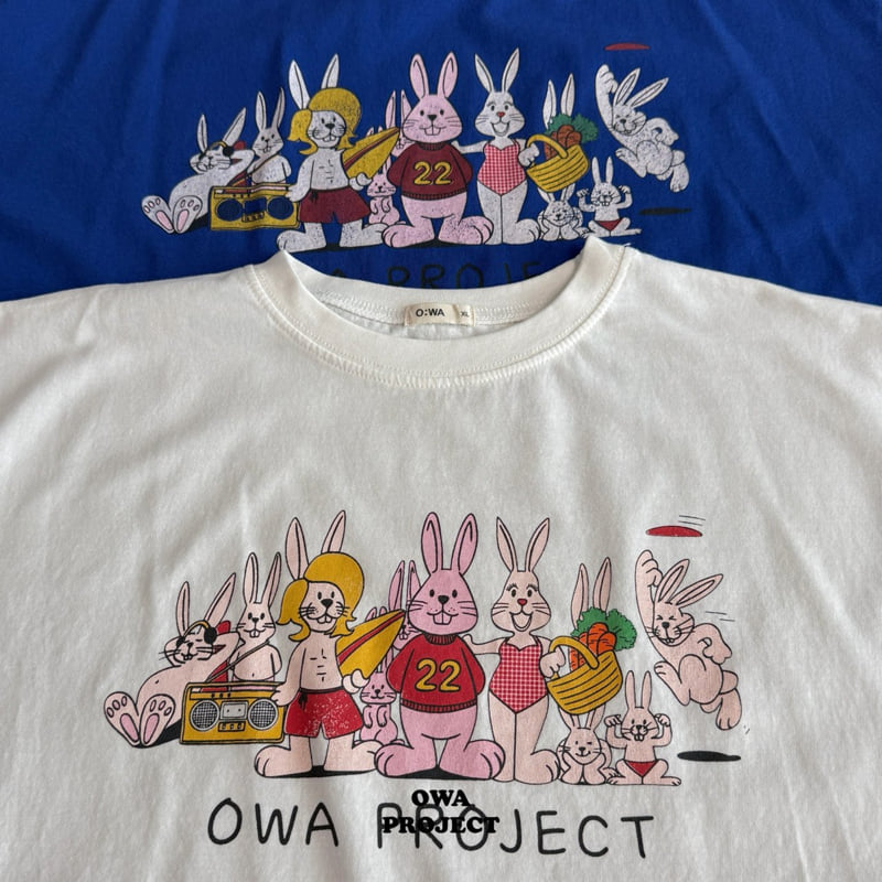 O Wa - Korean Children Fashion - #magicofchildhood - Rabbit Tee - 2