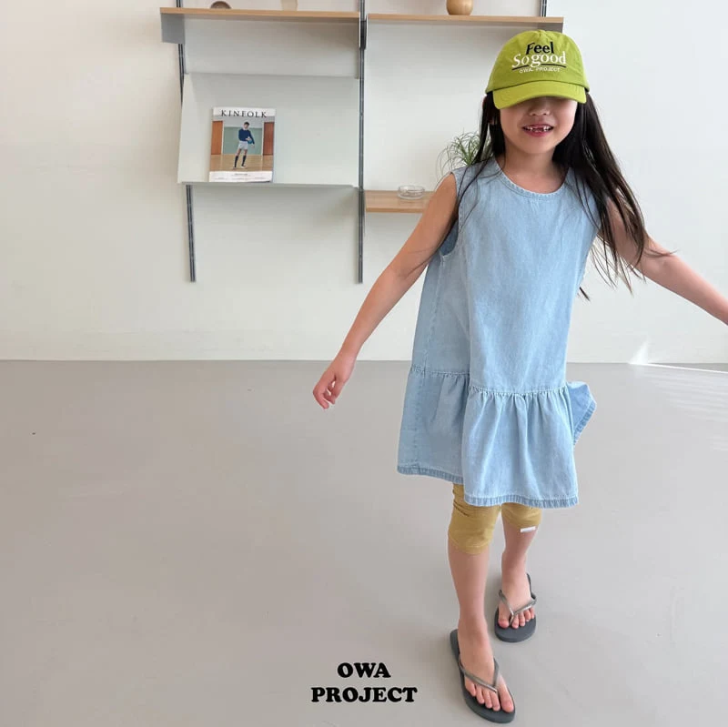 O Wa - Korean Children Fashion - #magicofchildhood - Panel Denim One-piece - 3