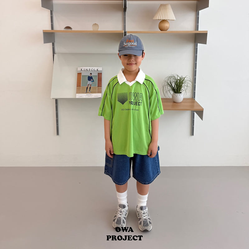 O Wa - Korean Children Fashion - #minifashionista - Twin Denim Pants - 8