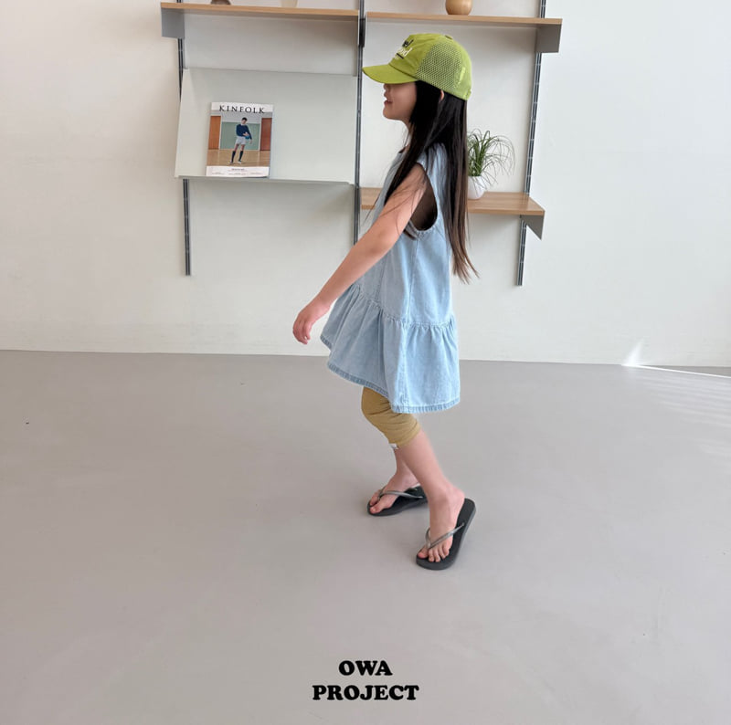 O Wa - Korean Children Fashion - #magicofchildhood - Panel Denim One-piece - 4