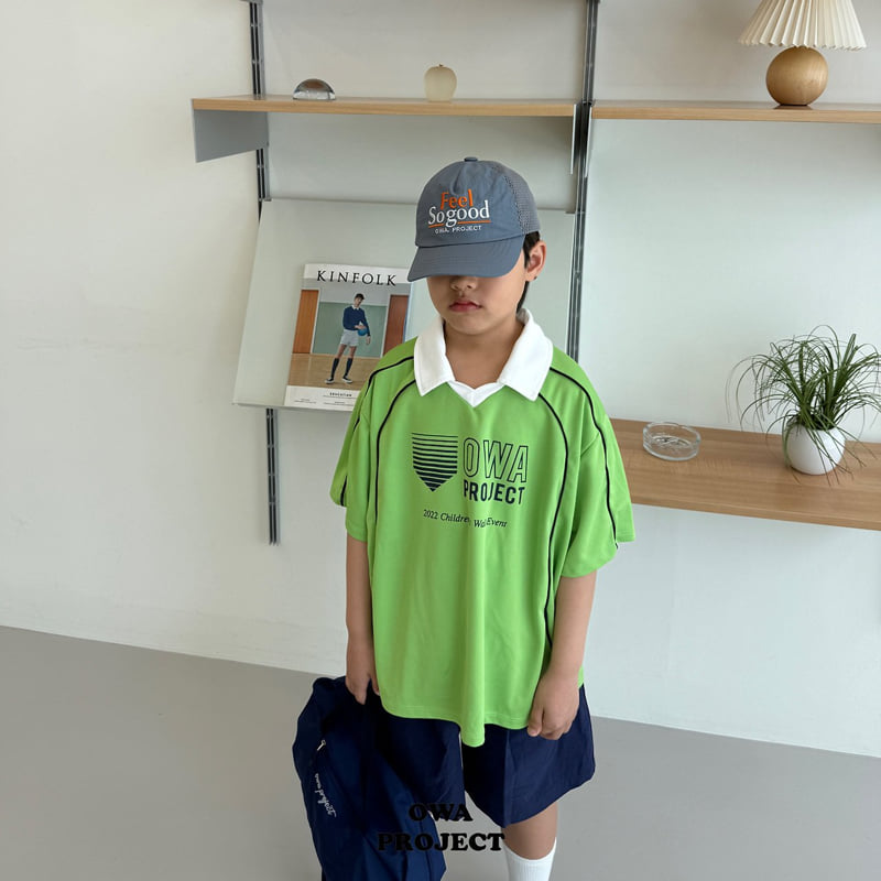 O Wa - Korean Children Fashion - #prettylittlegirls - Collar Stripe Line Tee - 11