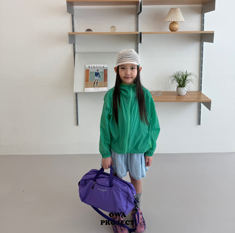 O Wa - Korean Children Fashion - #stylishchildhood - Panel Denim One-piece - 8