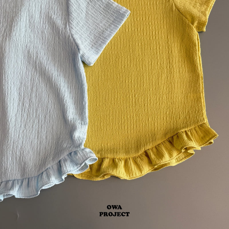 O Wa - Korean Children Fashion - #stylishchildhood - Pleated Frill Tee - 2