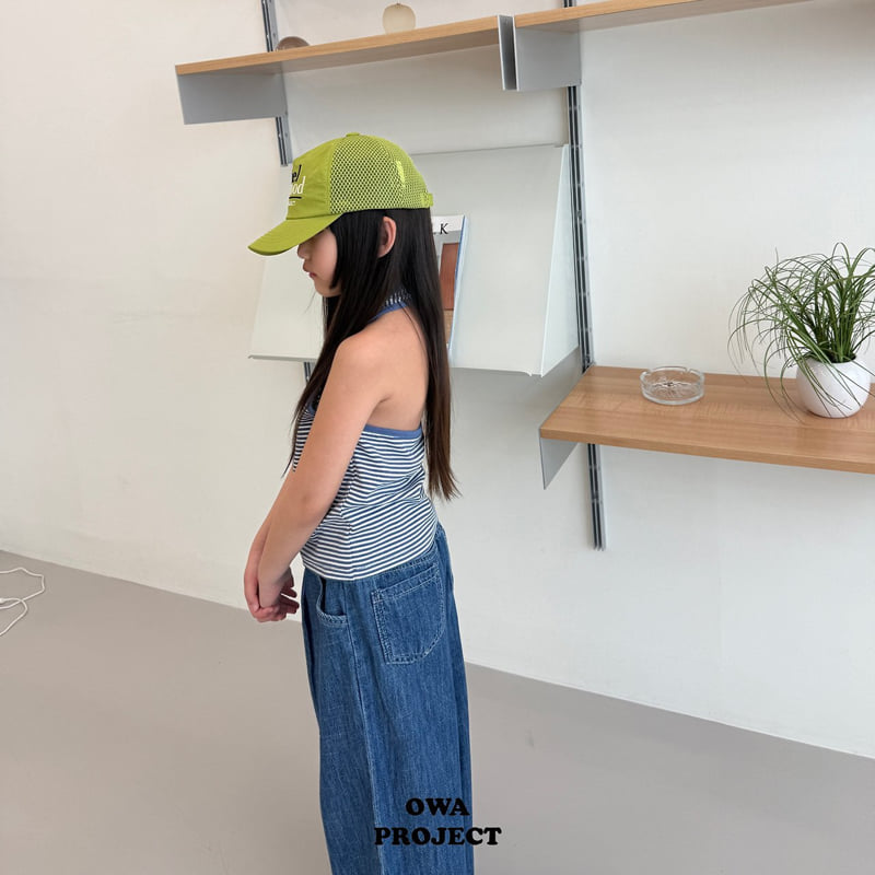 O Wa - Korean Children Fashion - #toddlerclothing - Single Halter Sleeveless - 8