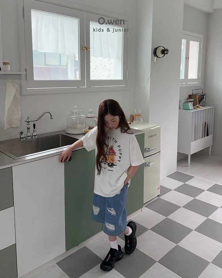 O Wen - Korean Children Fashion - #Kfashion4kids - With Puppy Short Sleeve Tee - 10
