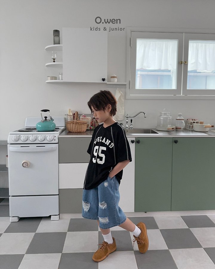O Wen - Korean Children Fashion - #Kfashion4kids - England V-Neck Short Sleeve Tee - 8