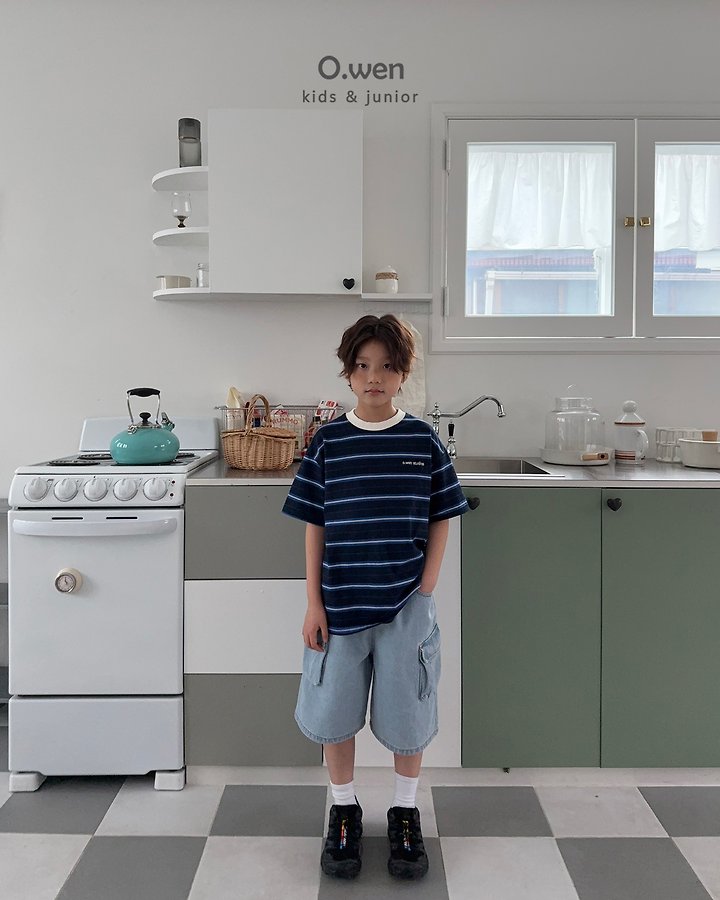 O Wen - Korean Children Fashion - #Kfashion4kids - Studio Stripe Tee - 6