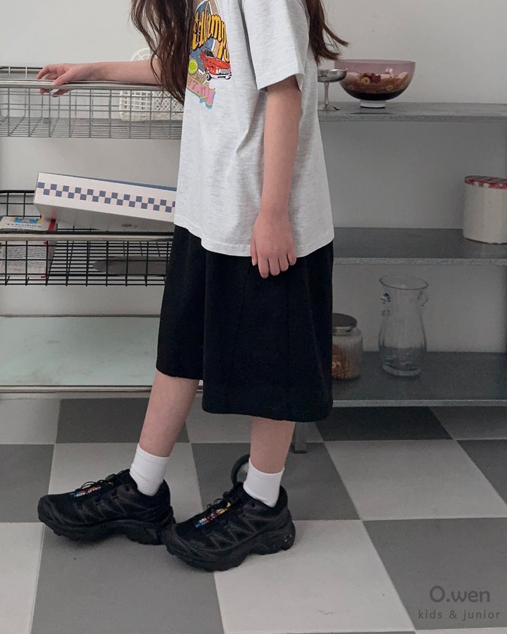 O Wen - Korean Children Fashion - #Kfashion4kids - Curve Line Bermuda Pants - 3