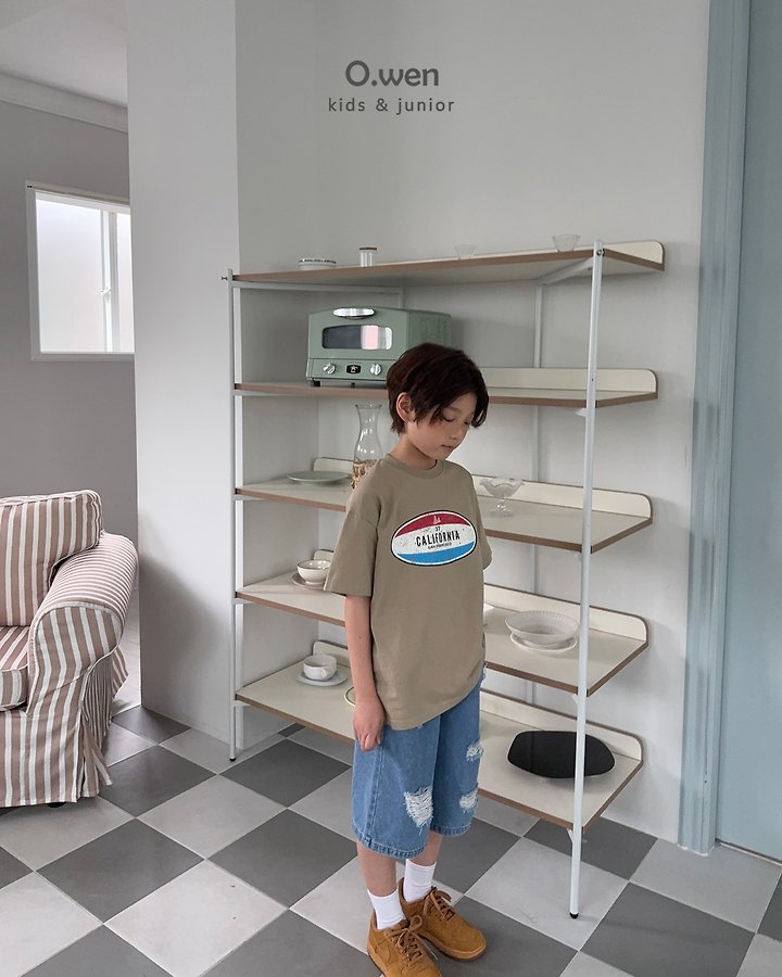 O Wen - Korean Children Fashion - #childofig - California Short Sleeve Tee - 7