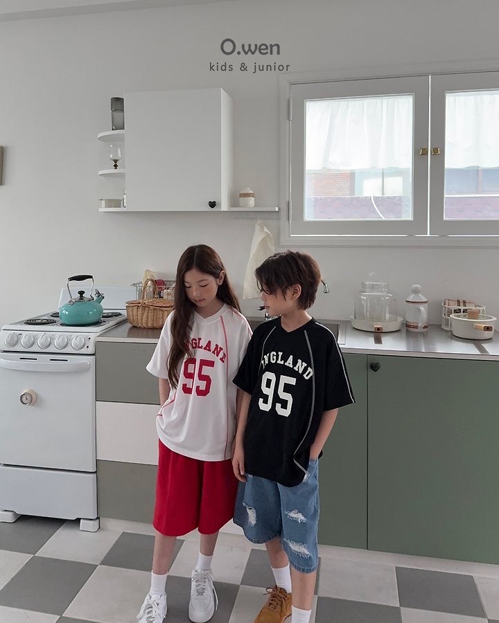 O Wen - Korean Children Fashion - #childrensboutique - England V-Neck Short Sleeve Tee