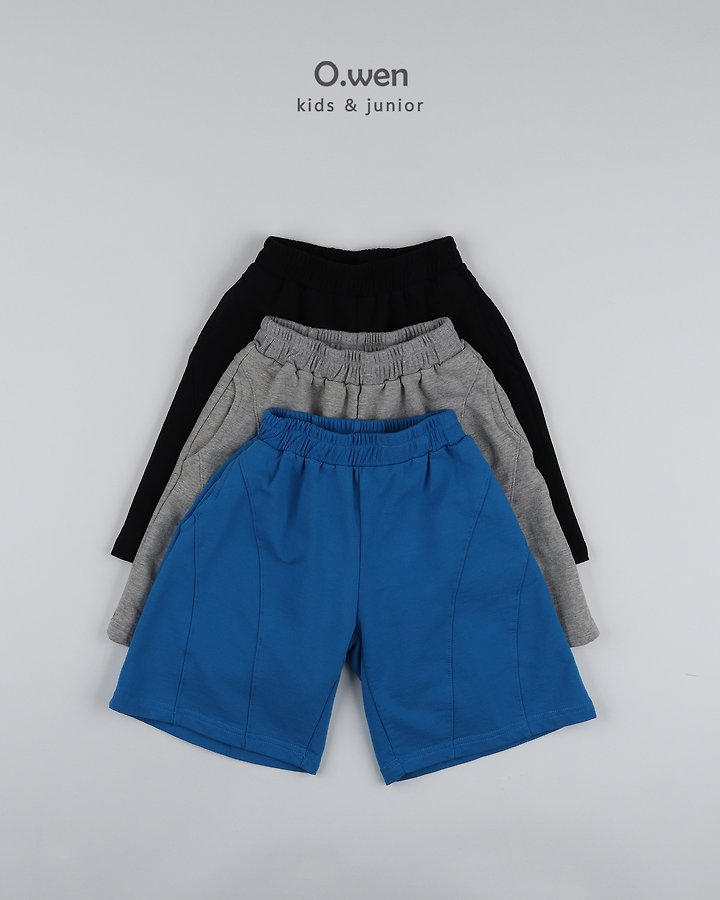 O Wen - Korean Children Fashion - #childrensboutique - Curve Line Bermuda Pants - 12