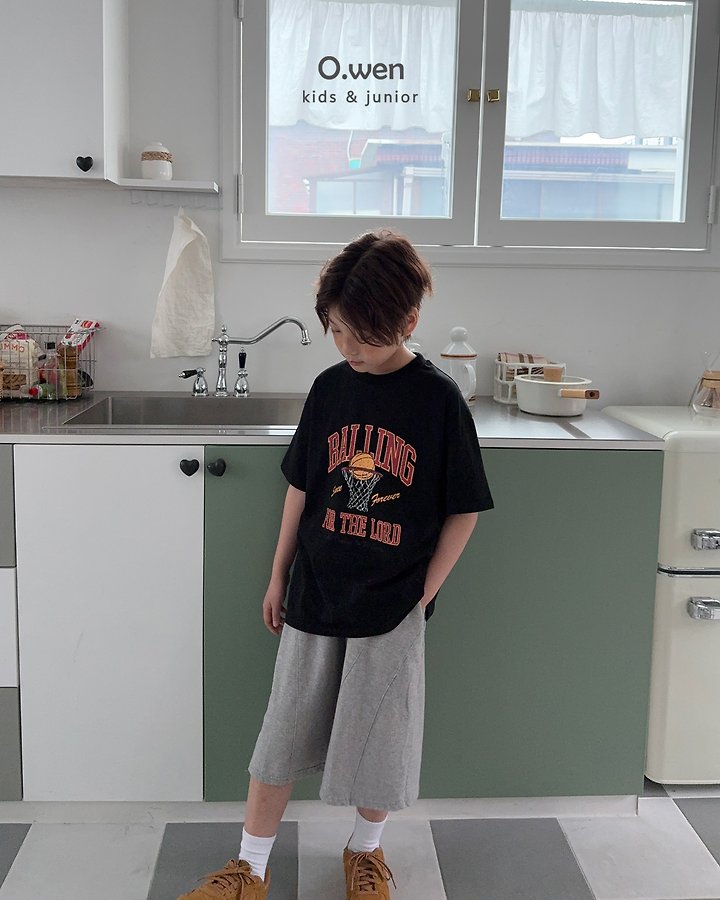 O Wen - Korean Children Fashion - #childrensboutique - Basketball Short Sleeve Tee - 8