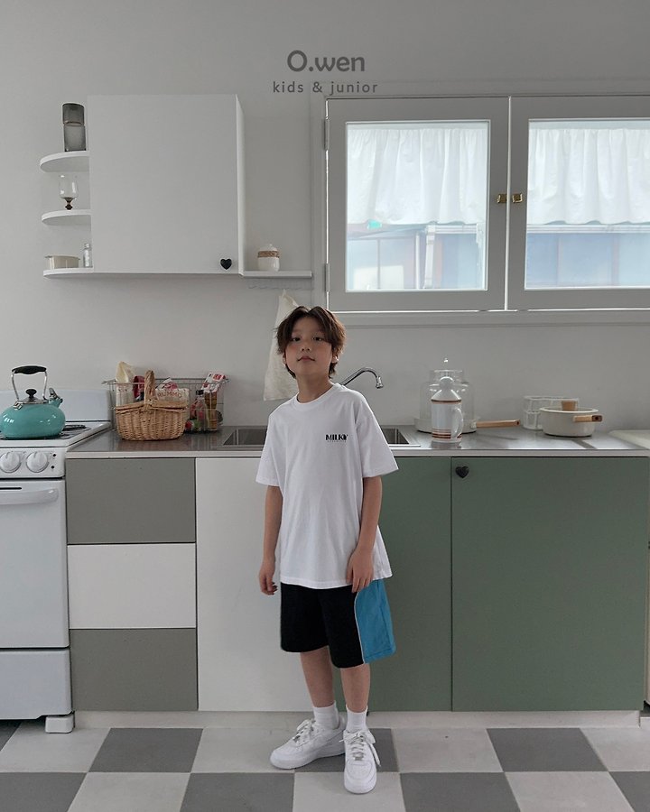 O Wen - Korean Children Fashion - #childrensboutique - Milky Short Sleeve Tee - 3