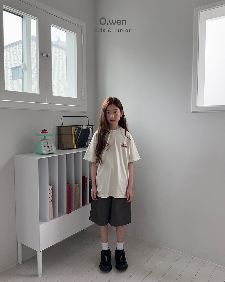 O Wen - Korean Children Fashion - #childrensboutique - Camping Pigment Short Sleeve Tee - 6