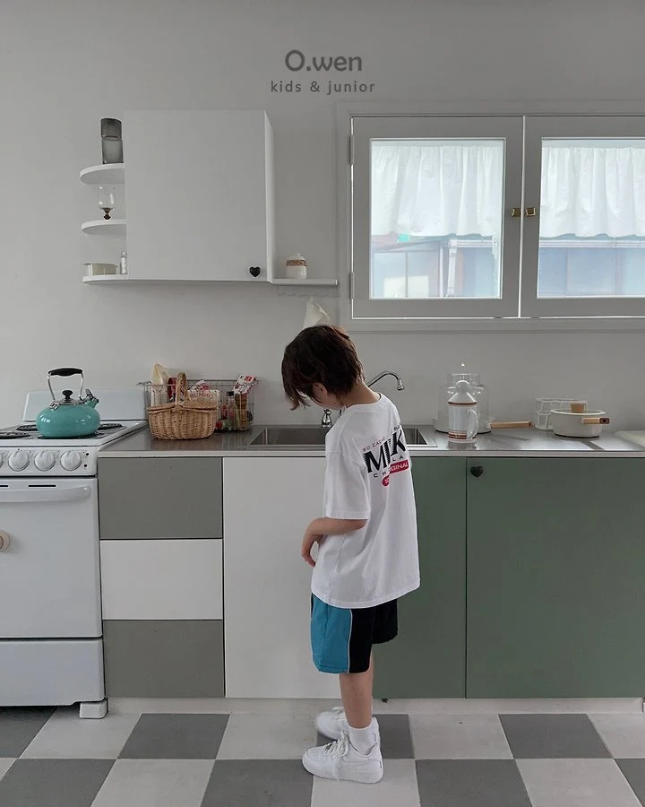O Wen - Korean Children Fashion - #childrensboutique - Milky Short Sleeve Tee - 4