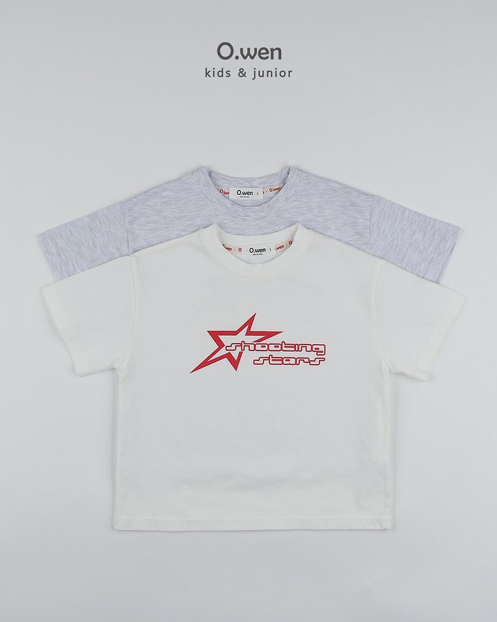 O Wen - Korean Children Fashion - #discoveringself - Shooting Star Short Sleeve Tee - 12