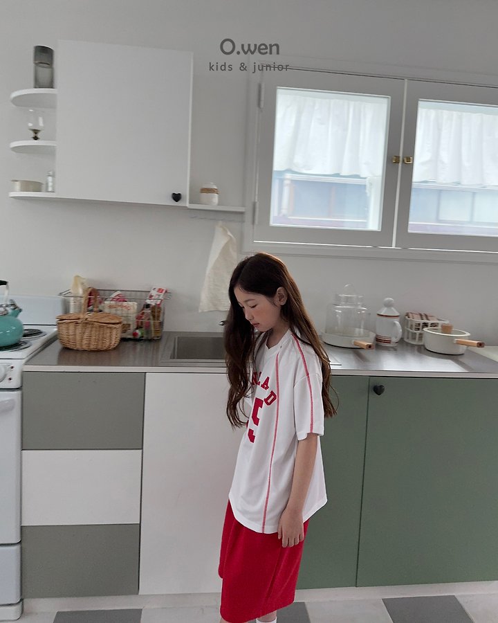 O Wen - Korean Children Fashion - #discoveringself - England V-Neck Short Sleeve Tee - 3