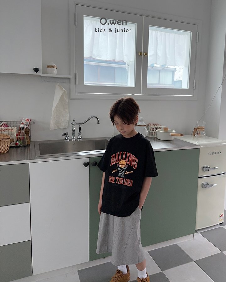 O Wen - Korean Children Fashion - #discoveringself - Basketball Short Sleeve Tee - 10