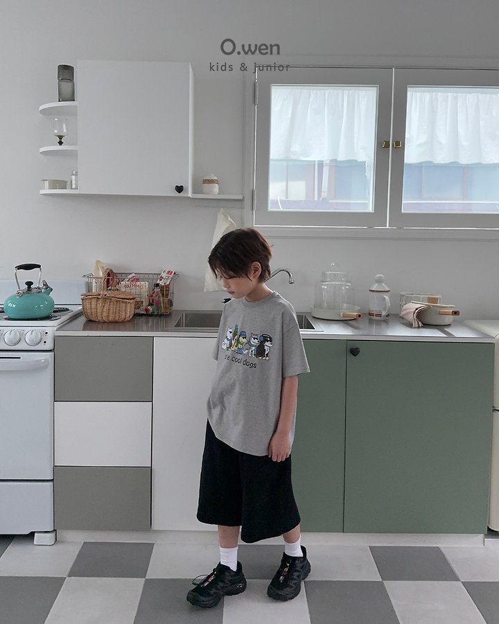 O Wen - Korean Children Fashion - #fashionkids - Cool Dog Short Sleeve Tee - 10