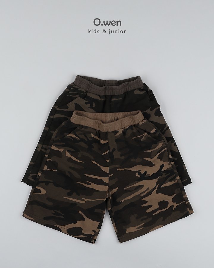 O Wen - Korean Children Fashion - #fashionkids - Camo Bermuda Pants - 12