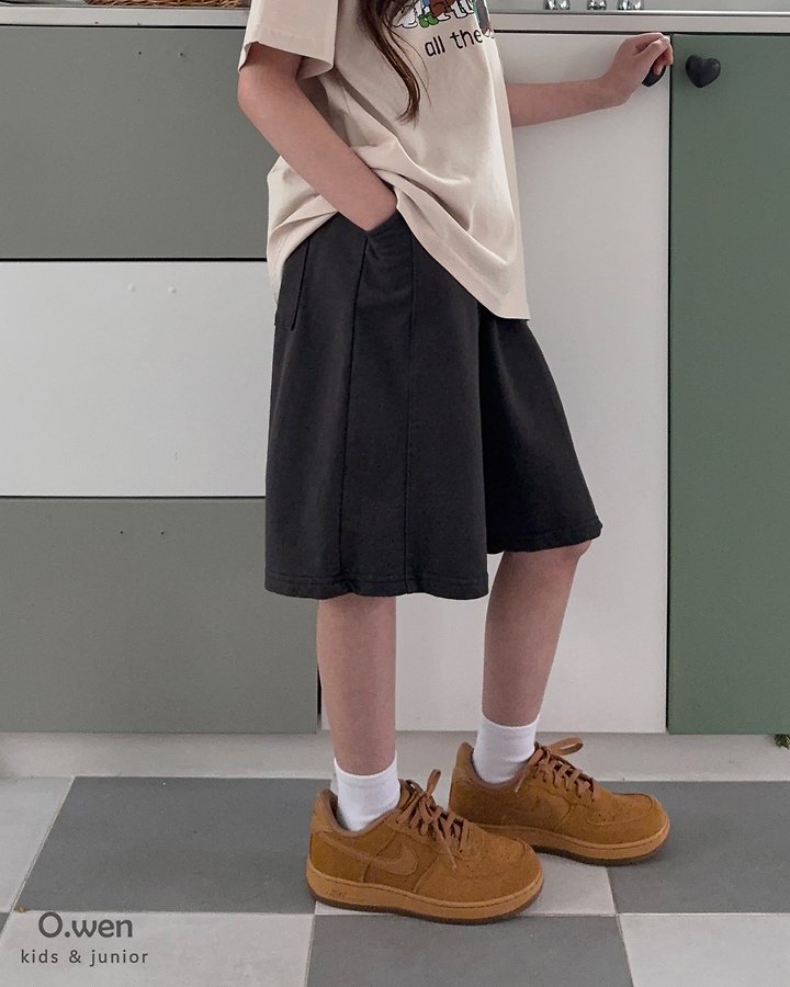 O Wen - Korean Children Fashion - #kidsshorts - Cut Wide Pants - 3