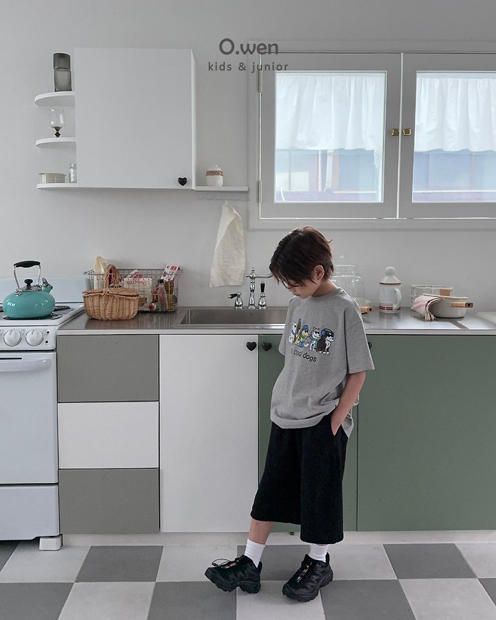 O Wen - Korean Children Fashion - #kidsshorts - Cool Dog Short Sleeve Tee - 11
