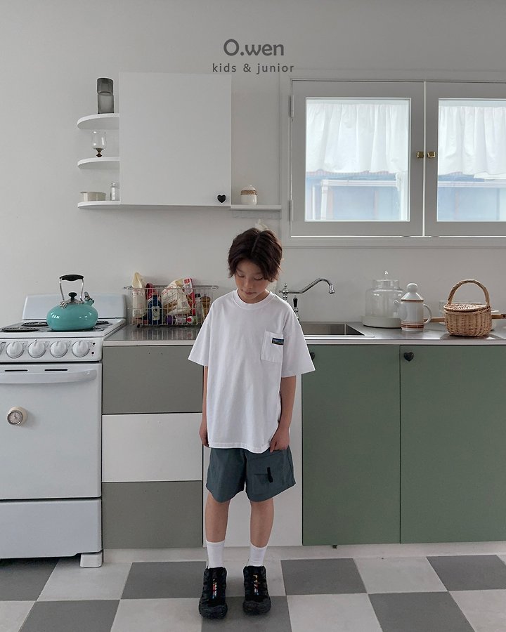 O Wen - Korean Children Fashion - #fashionkids - Pocket Short Sleeve Tee - 4