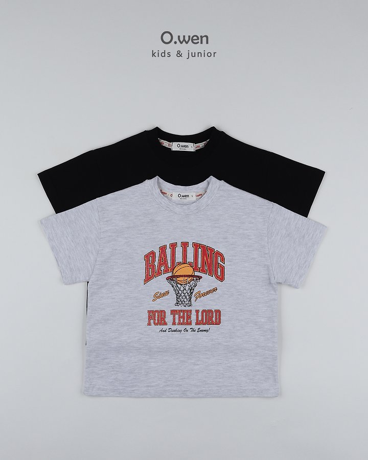O Wen - Korean Children Fashion - #kidsshorts - Basketball Short Sleeve Tee - 12