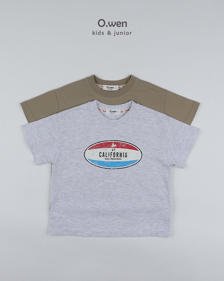 O Wen - Korean Children Fashion - #kidsshorts - California Short Sleeve Tee - 12