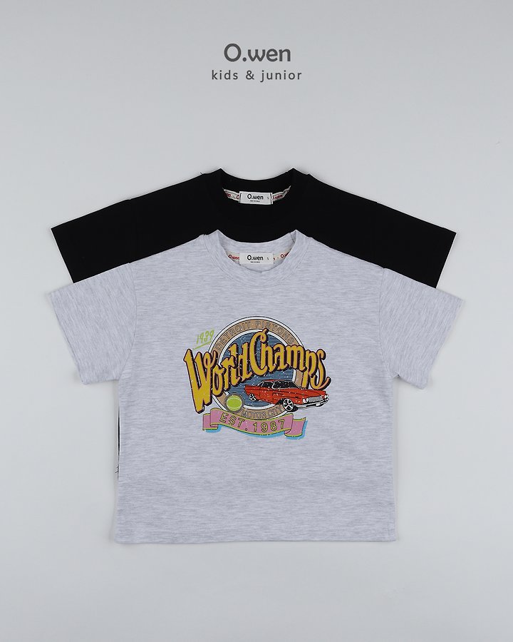 O Wen - Korean Children Fashion - #kidsstore - World Champ Short Sleeve Tee - 12