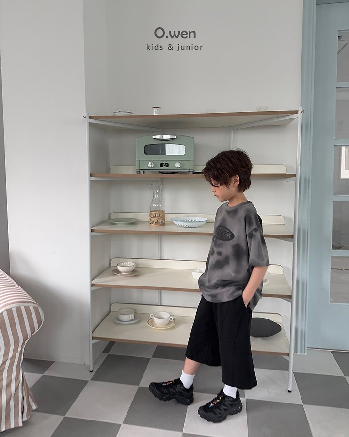 O Wen - Korean Children Fashion - #kidsstore - Track Washing Short Sleeve Tee - 11
