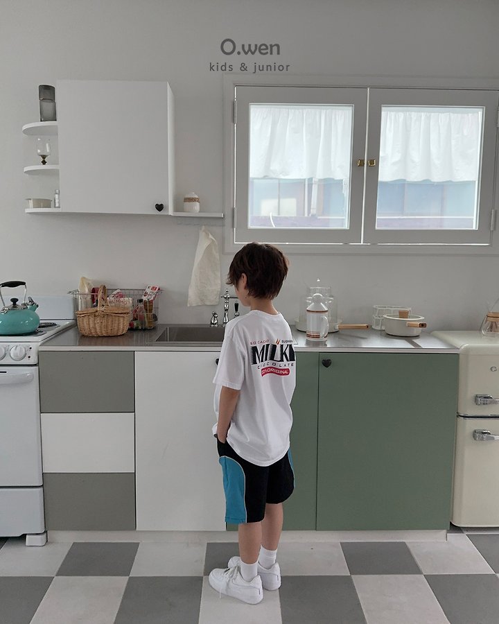 O Wen - Korean Children Fashion - #kidsstore - Milky Short Sleeve Tee - 8