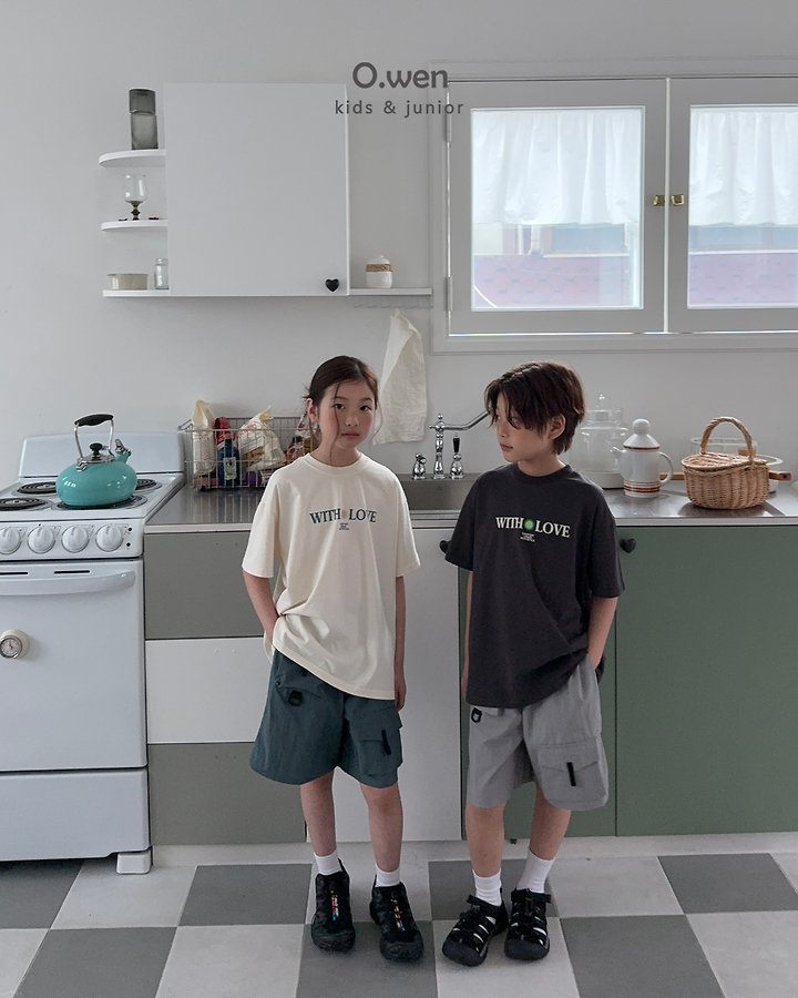 O Wen - Korean Children Fashion - #kidsstore - With Love Short Sleeve Tee