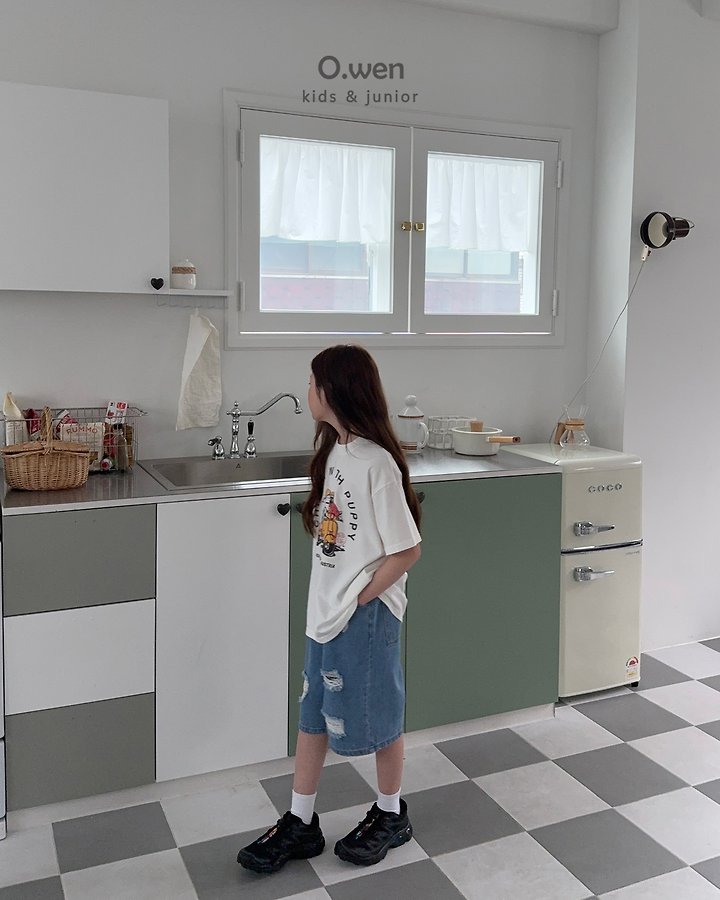 O Wen - Korean Children Fashion - #kidzfashiontrend - With Puppy Short Sleeve Tee - 9