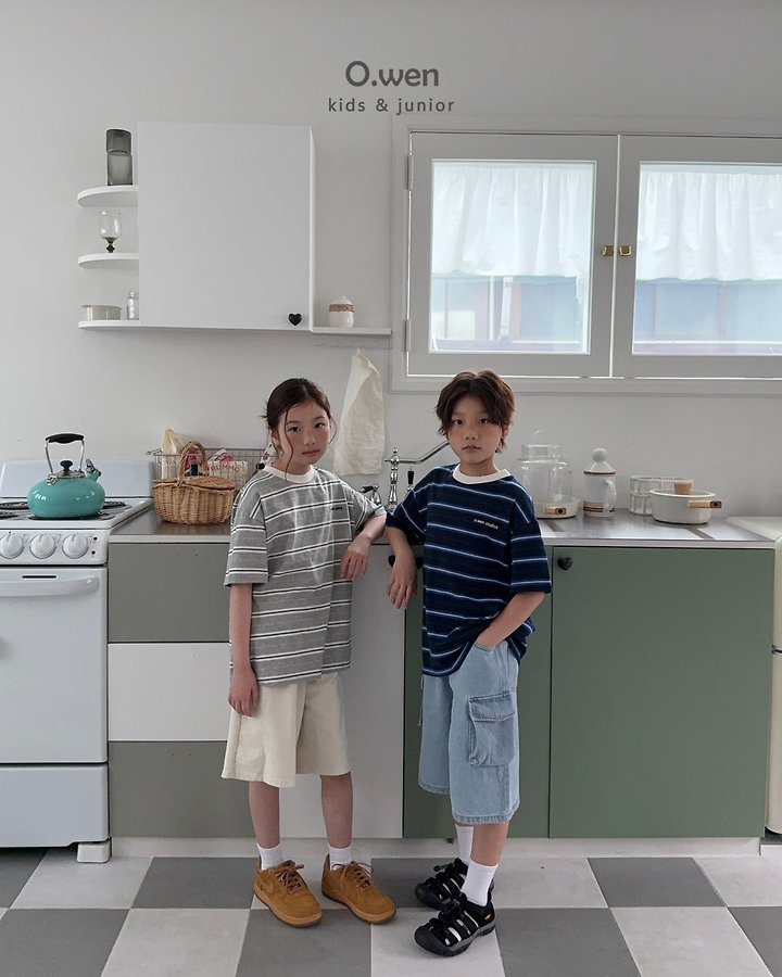 O Wen - Korean Children Fashion - #kidzfashiontrend - Studio Stripe Tee - 5