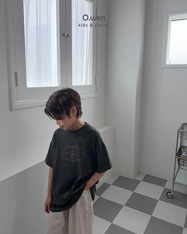 O Wen - Korean Children Fashion - #kidzfashiontrend - Cut Pigment Short Sleeve Tee - 3