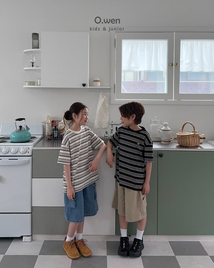 O Wen - Korean Children Fashion - #kidzfashiontrend - Reed Stripe Tee - 10