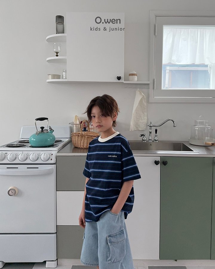 O Wen - Korean Children Fashion - #littlefashionista - Studio Stripe Tee - 7