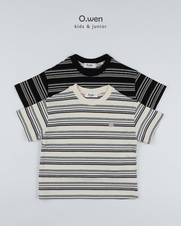 O Wen - Korean Children Fashion - #littlefashionista - Reed Stripe Tee - 12